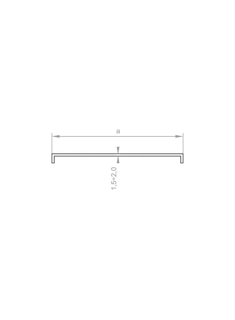 PTKZC100 Pokrywa trójnika korytka 2,0 mm