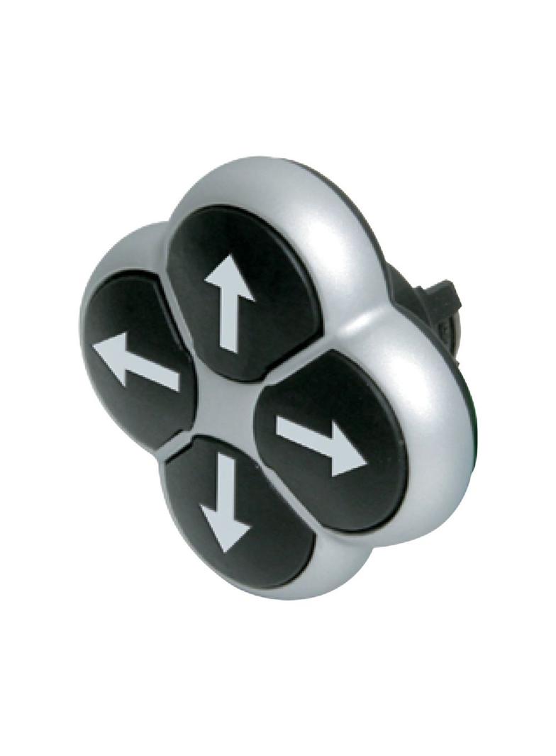 M22-DI4-*-* Przycisk 4 pozycyjny opis indyw. /strzałki/ z samopowrotem 286340 286338 EATON