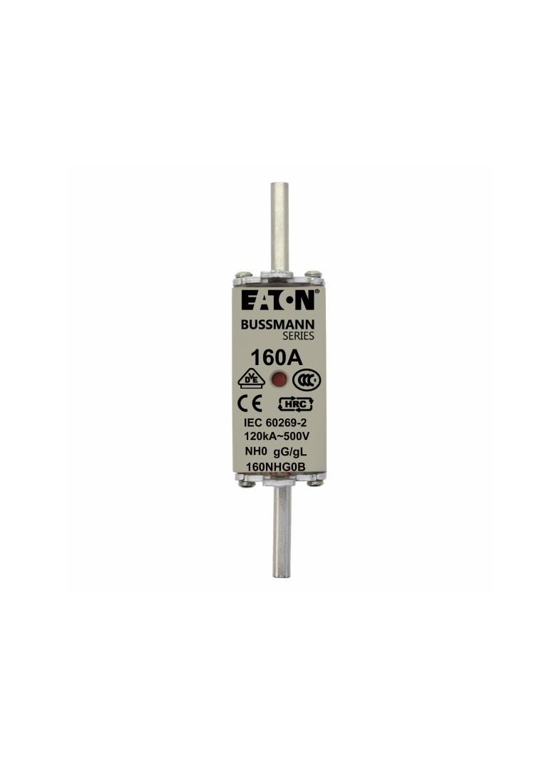 NH FUSE 160A 500V GG/GL SIZE 0 Wkładka NH0 160A 500V GL/GG podwójny wskaźnik 160NHG0B EATON