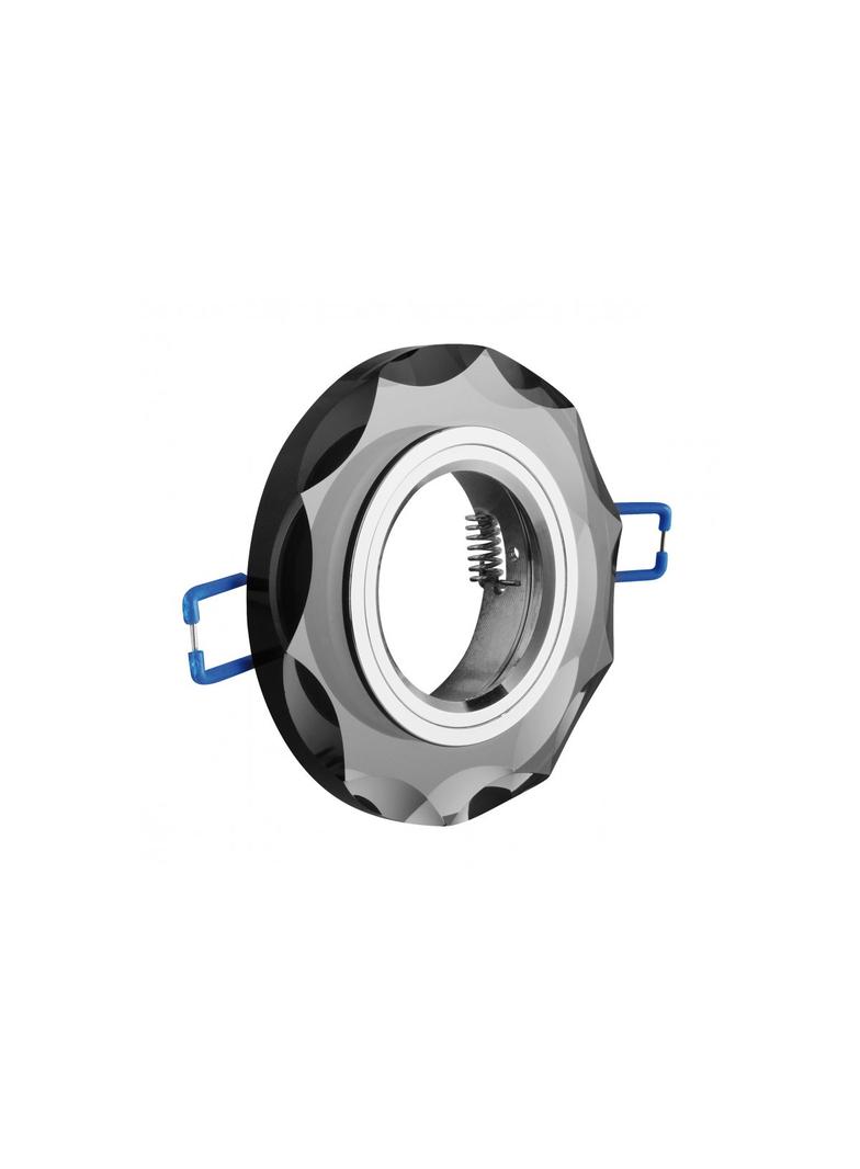 SUFITOWA OPRAWA PUNKTOWA BRILLANTE, SZKŁO, CZARNY KRYSZTAŁ, OKRĄGŁA