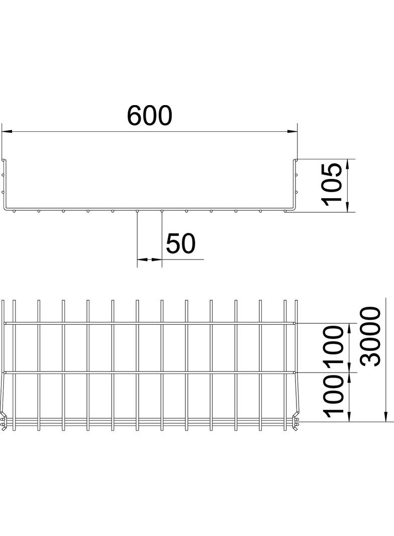 KORYTKA SIATK.GRM 105X600 G