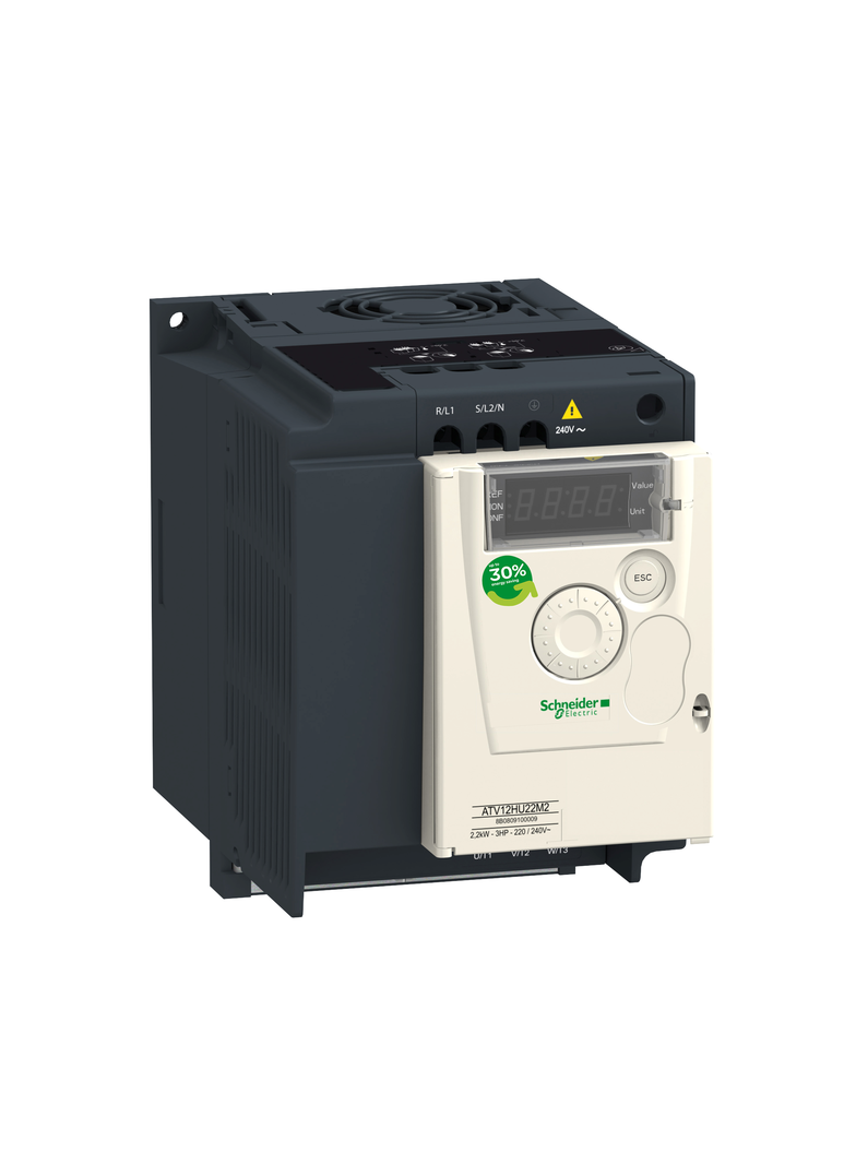 Przemiennik częstotliwości ATV12 3 fazowe 200/240VAC 50/60Hz 1.5kW 7.5A IP20