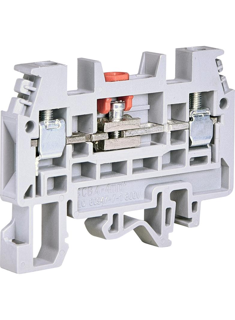 ESC-SCB.4 Złączka gwintowa pomiarowa rozłączalna (szara) 4 mm2