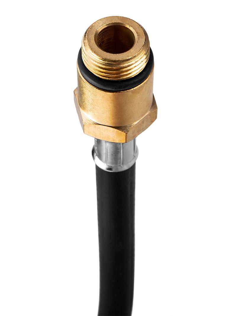 Miernik ciśnienia sprężania z zestawem adapterów.