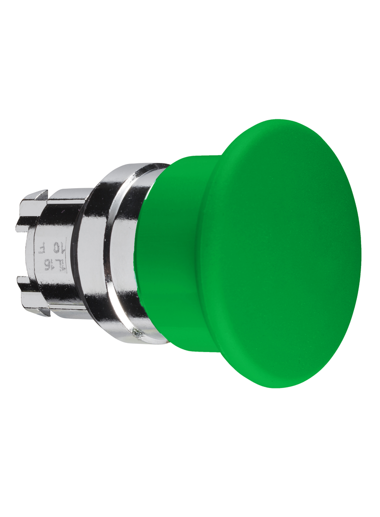 Harmony XB4 Przycisk grzybek fi40 zielony z samopowrotem metalowy ZB4BC3 Schneider