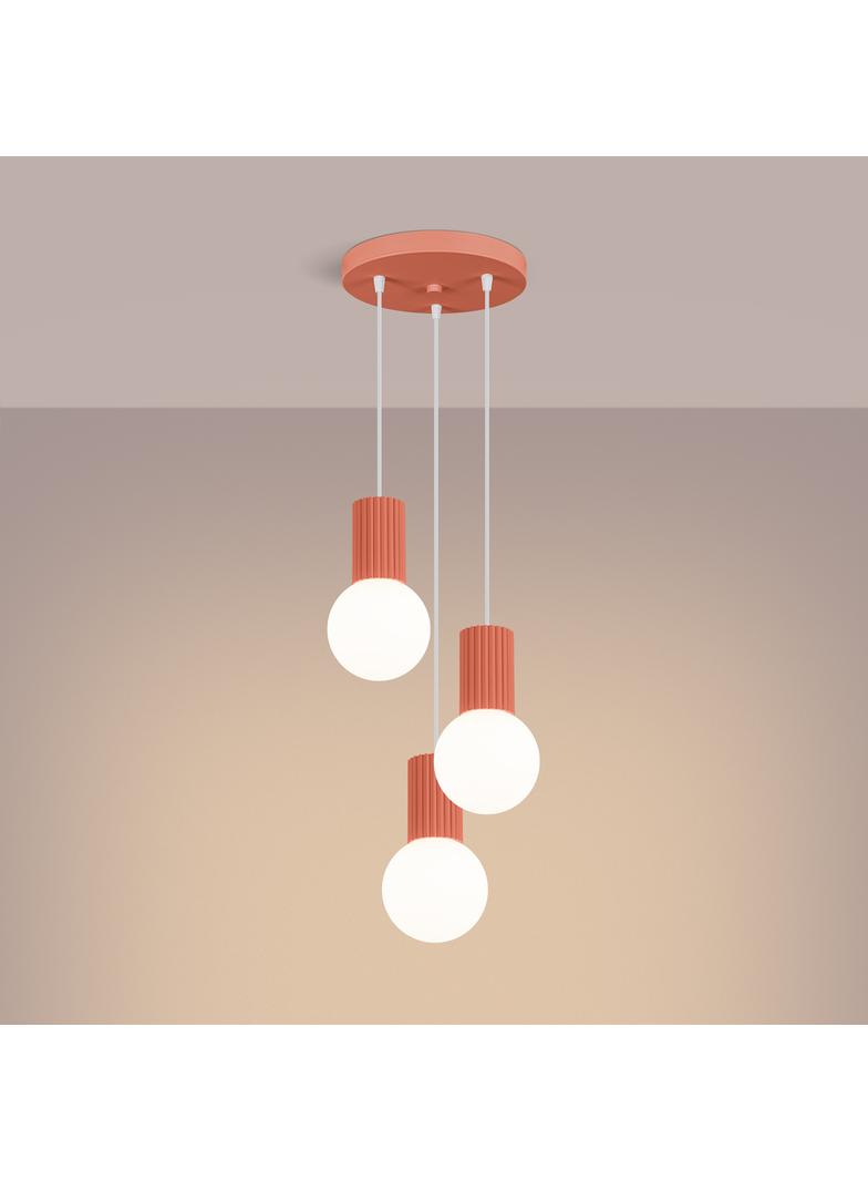 Lampa wisząca HALO 3P brzoskwiniowa