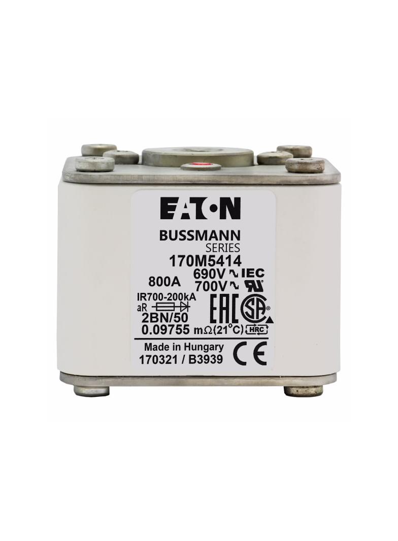FUSE 800A 690V 2BN/50 AR UC Wkładka szybka 800A AC 690V rozmiar 2 61x77x51 mm aR IEC UL w 170M5414 E