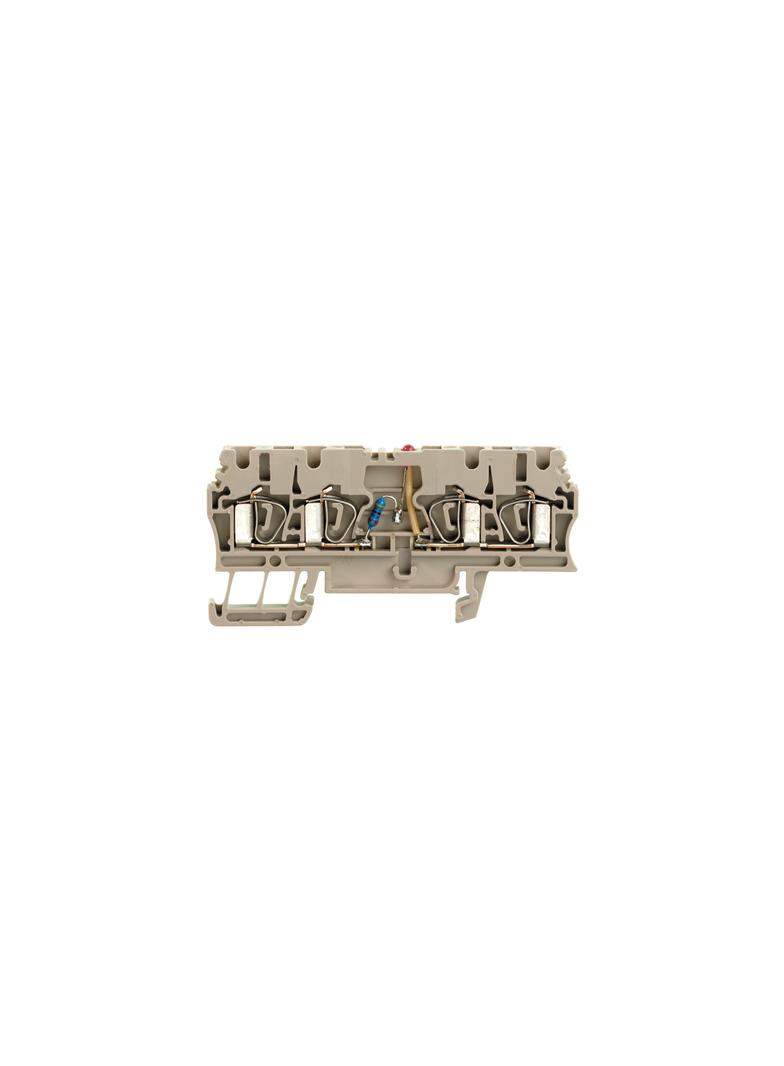 ZDU 2.5/2X2AN/LD- Złączka szynowa przelotowa, nr katalogowy 1692600000