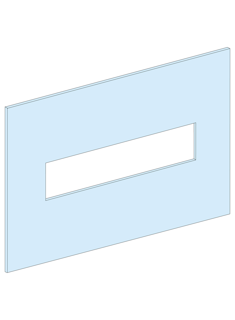 Rozdzielnice PrismaSet, płyta czołowa do EZC250 pionowo