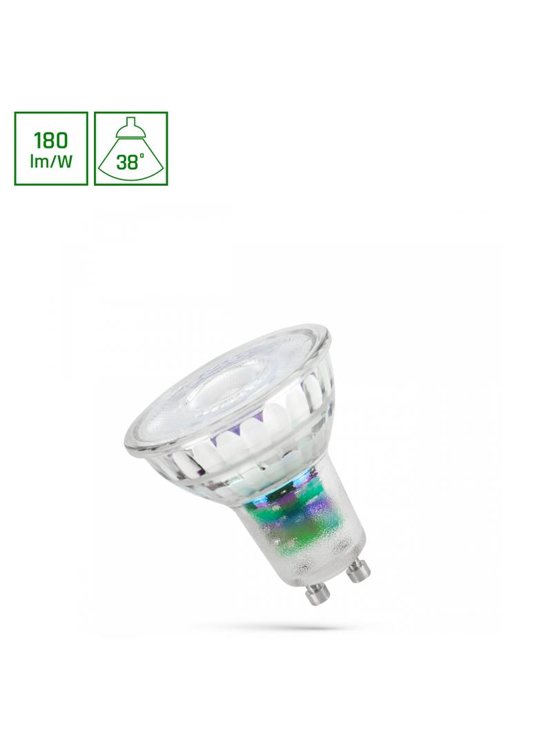 LED GU10 230V 2,5W SMD  A-CLASS WW z soczewką szklana 38st  SPECTRUM