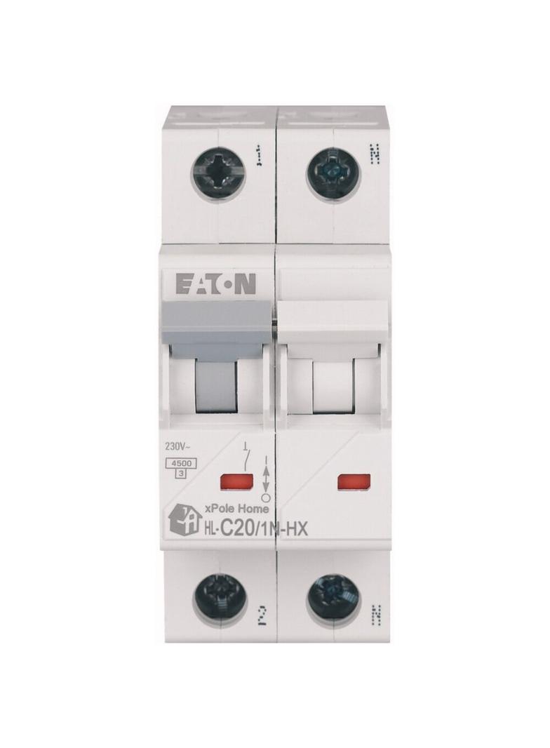 HN-C20/1N Wyłącznik nadprądowy 6kA C20A 1P+N 194852 EATON