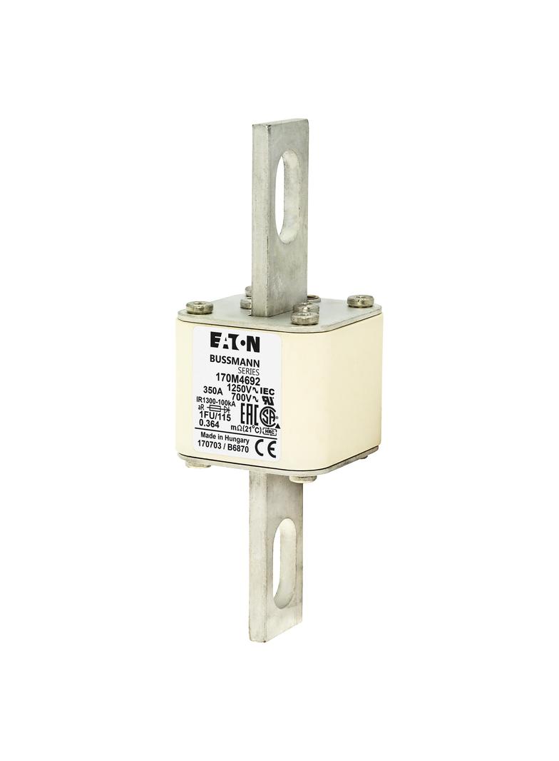 FUSE 350A 1250V 1FU/115 AR CU Wkładka szybka 350A AC 1250V rozmiar 1 53x69x160 mm aR IEC U 170M4692