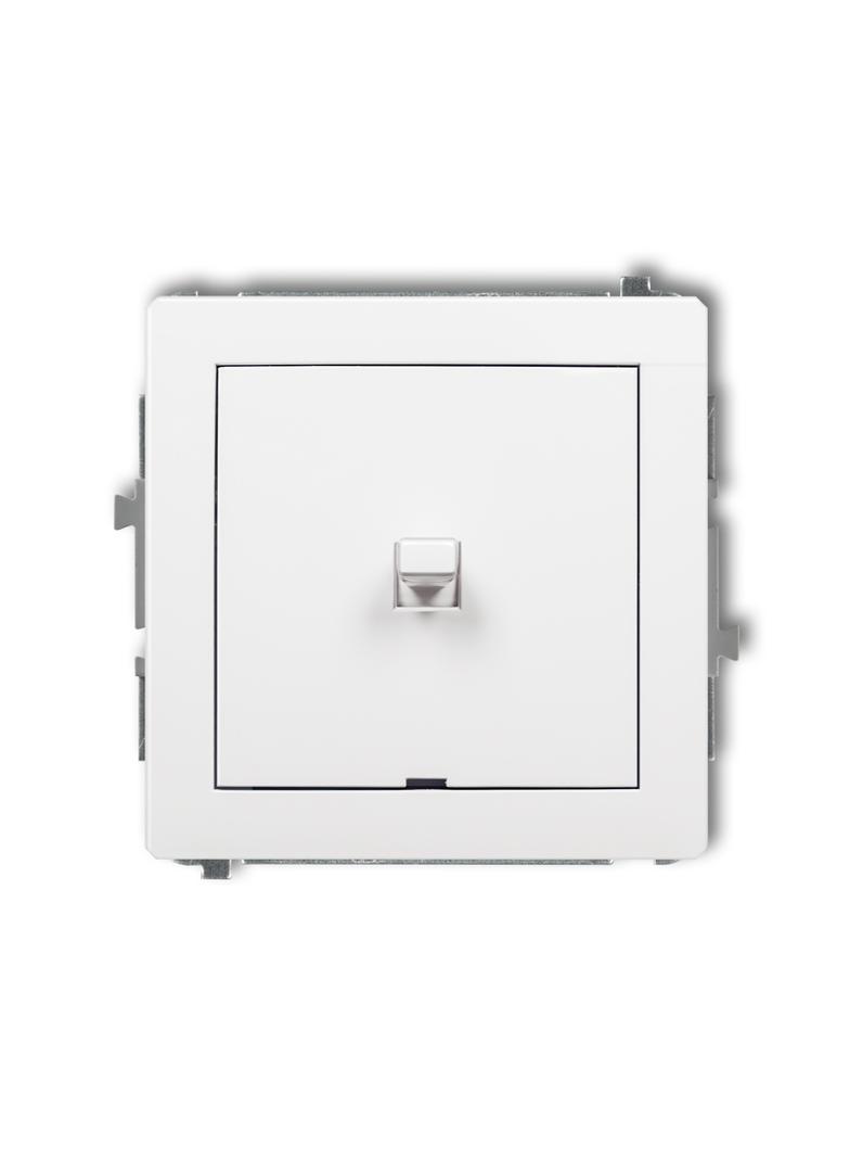 DECO Mechanizm łącznika jednobiegunowego w stylu amerykańskim biały