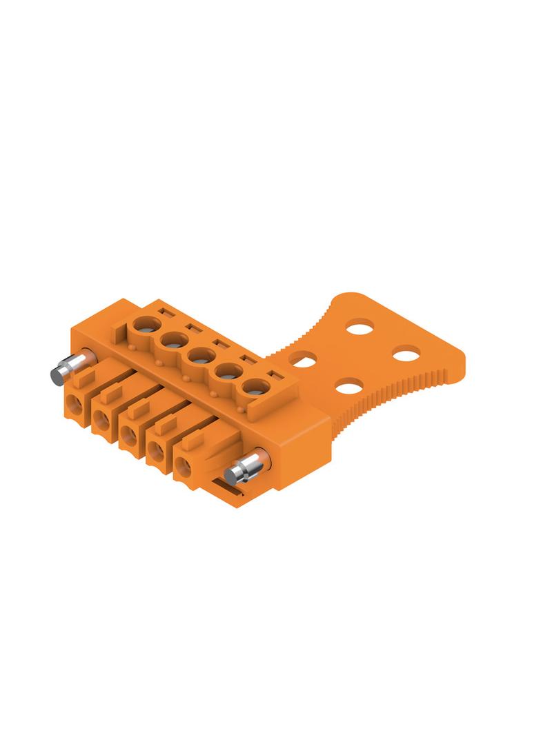 BCZ 3.81/05/180FZE SN OR BX Wtyk PCB (złącze wiązki), 3.81 mm, Liczba biegunów: 5, Przyłącze z jarzmem /50szt./ 1236530000 WEIDMÜLLER
