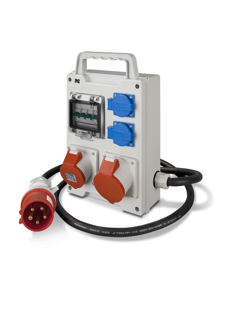 RS 4-mod. 2x2P+Z, 3P+N+Z 16A, 3P+N+Z 32A C16/3+C16+OWU 2m+wtyka 32A/5p