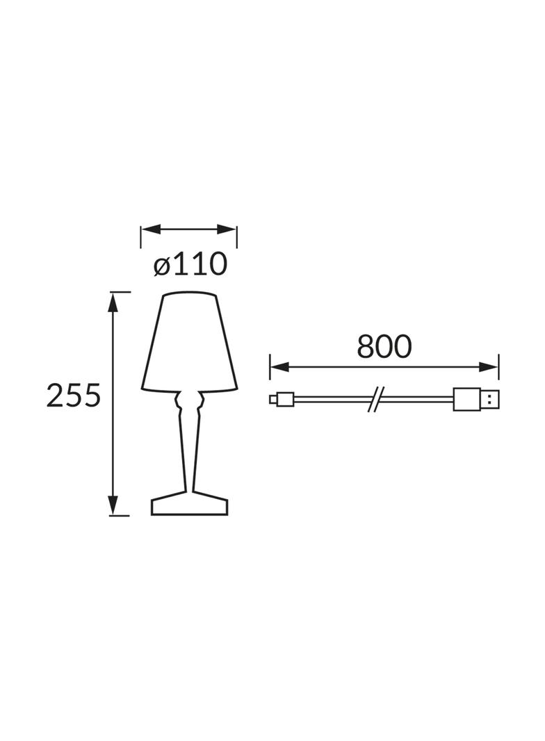 Lampka stołowa SMD LED DABI LED CRYSTAL WW CW