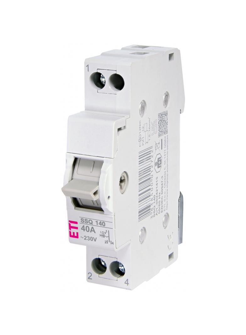 Przełącznik trójpołożeniowy modułowy 40A 1P SSQ 140 002421415 ETI