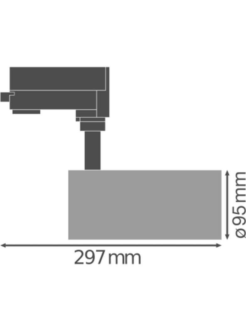 Szynowa oprawa TRACKLIGHT SPOT D95 55W 4000K 90RA NFL WT