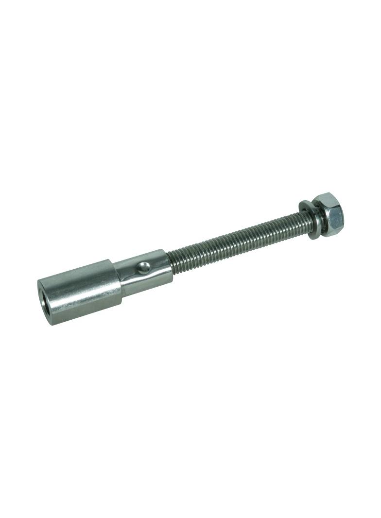 Adapter przedłużający o dł. 130 mm z gwintem M10 do wypustu uziemiającego, stal nierdzewna NIRO (V4A