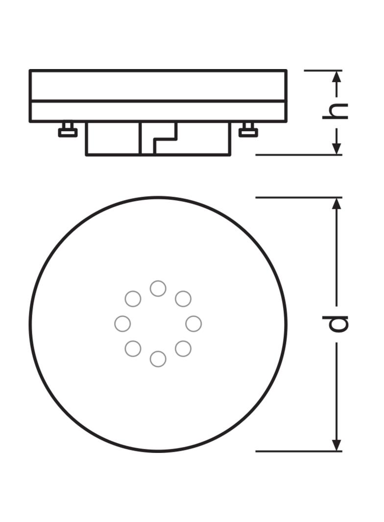 LED STAR Spot GX53 FR 40 non-dim 4,9W 840 GX53 LEDVANCE