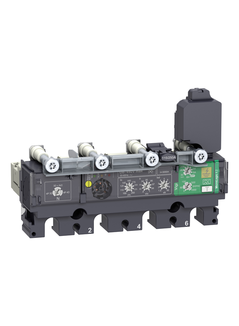 Wyzwalacz elektroniczny, ComPacT NSX, MicroLogic 4.2 Vigi, 100A, 4P4D, do NSX100