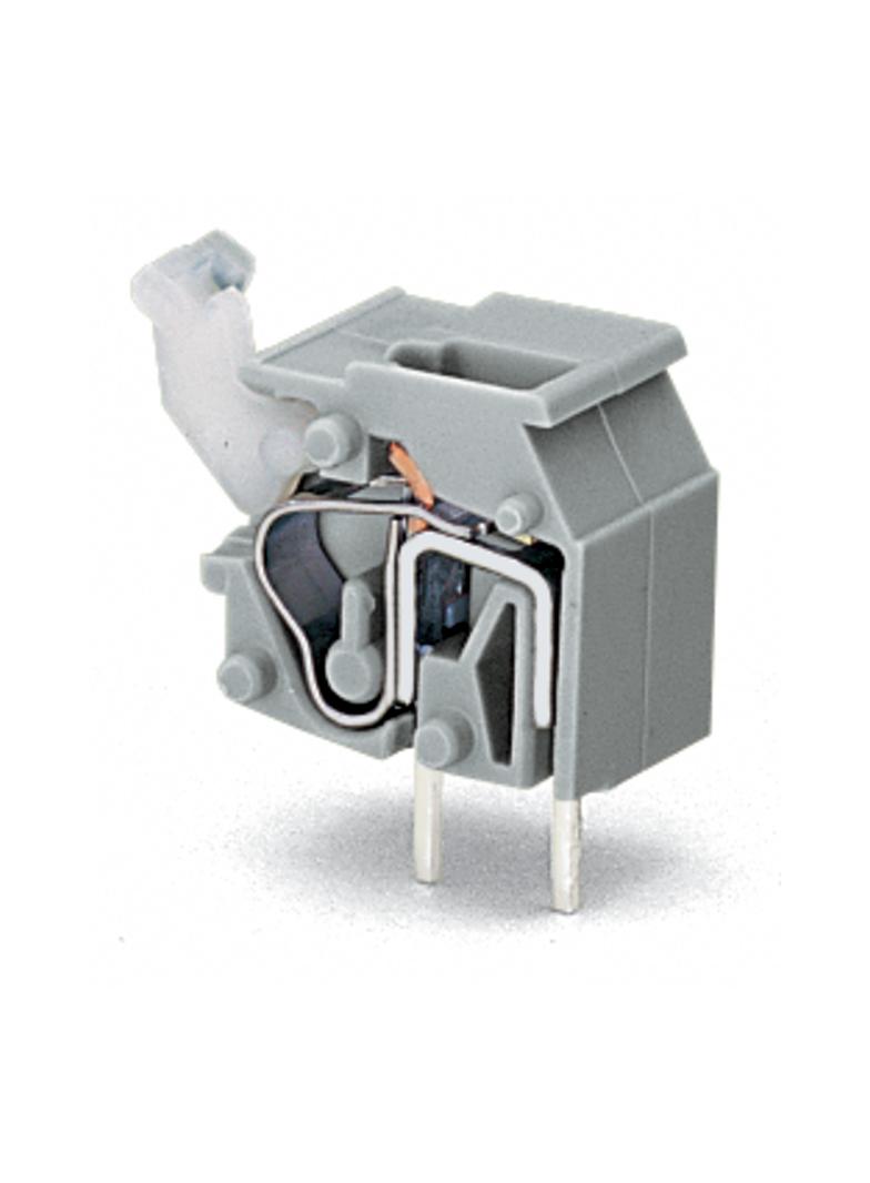 złączka do płytek drukowanych jasnoszara raster 10/10,16 mm