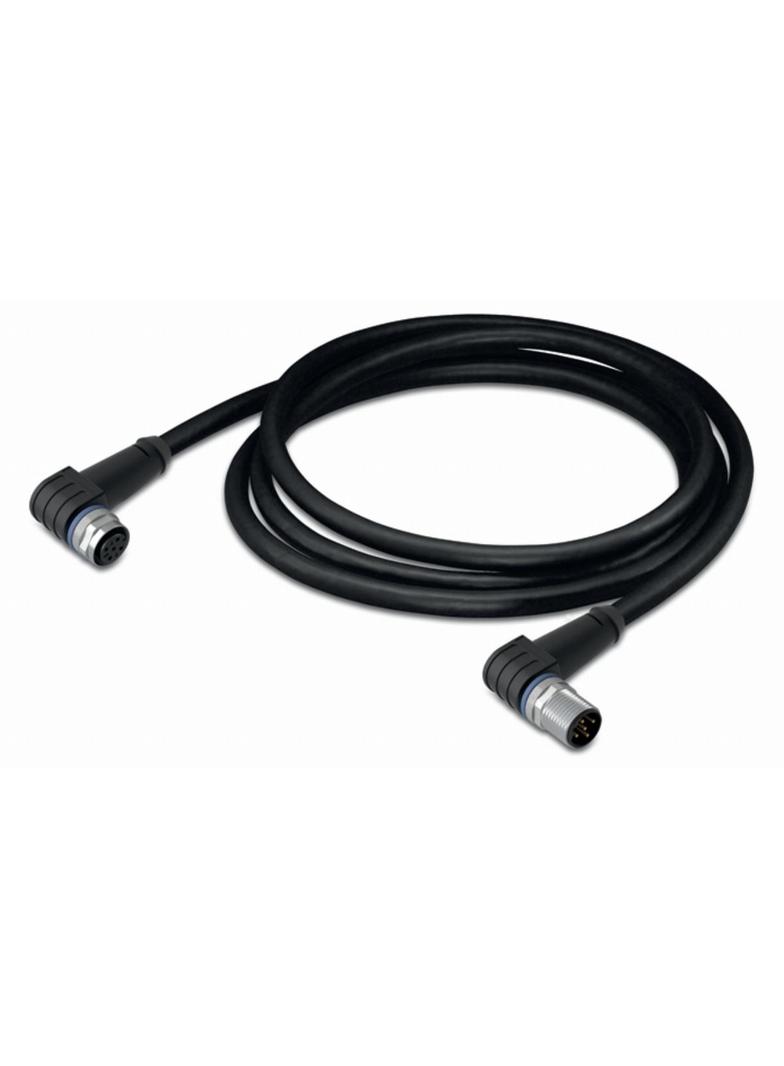 przewód do czujników/el.wykonawczych gniazdo kątowe/wtyczka kątowa M12 2m