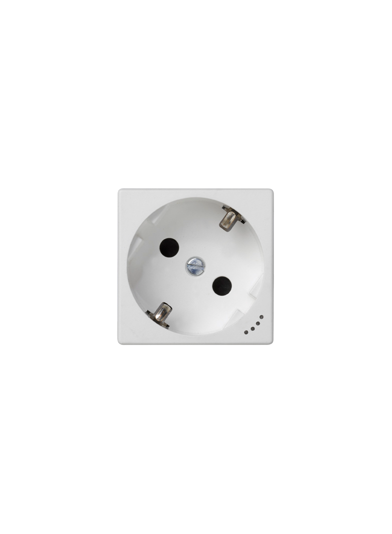 Simon Connect Gniazdo K45 schuko 16A/230V wskaźnik zasilania czysta biel KL01/9 KONTAKT