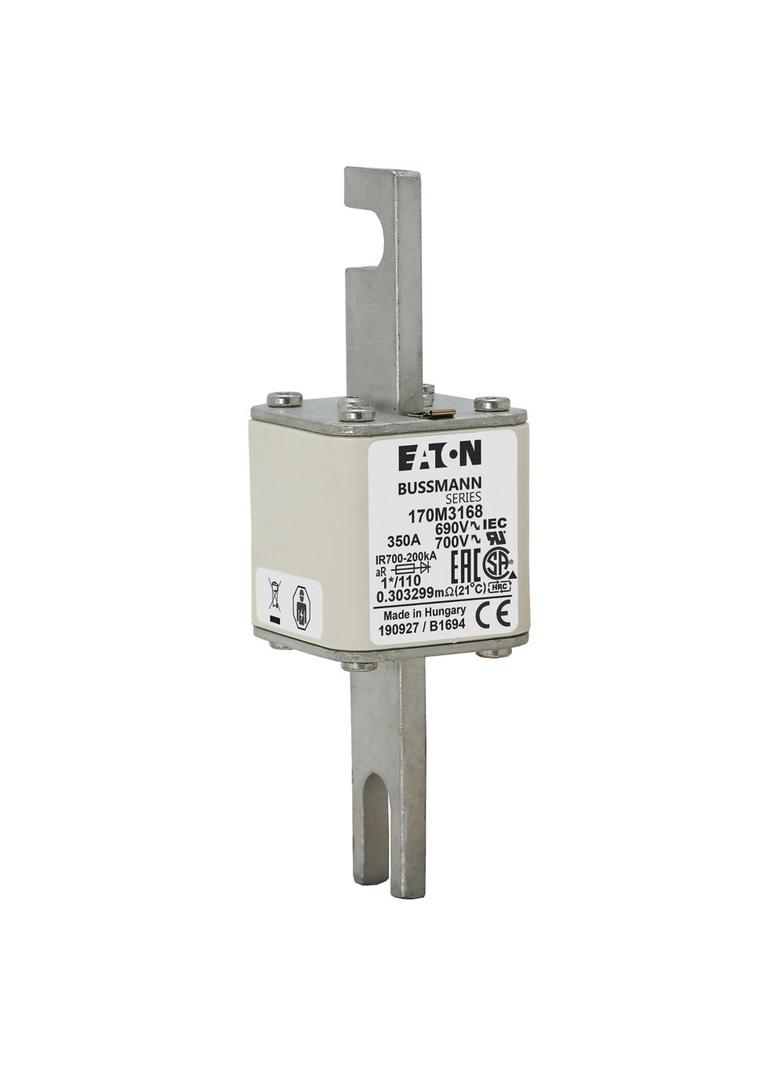 350A 690V 1*/110 aR INDICATOR FUSE Wkładka szybka 350A AC 690V rozmiar 1 45x45x134 mm 170M3168 EATON