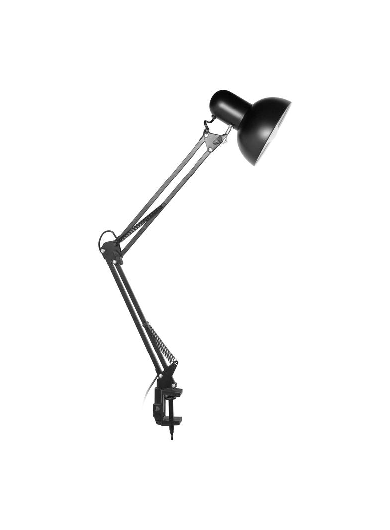 Lampka biurkowa kreślarska DEON przykręcana 60W E27 stalowa czarna VIRONE