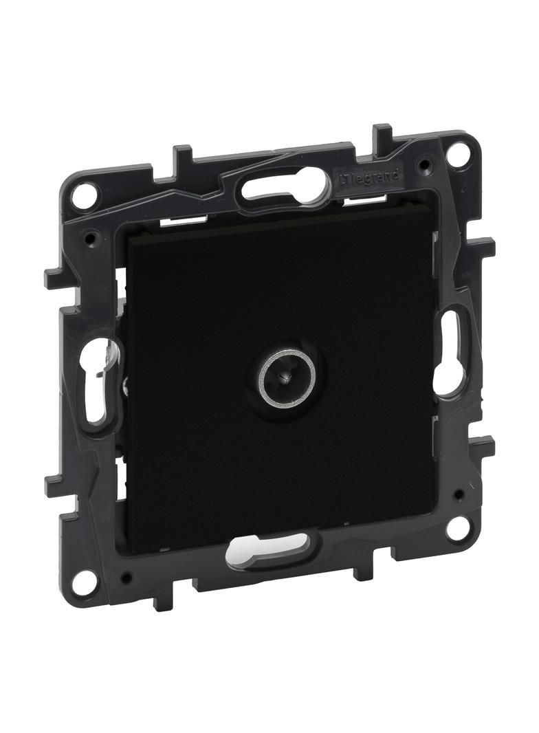 Niloe Step - gniazdo TV, przelotowe, 14 dB- kolor czarny, Legrand