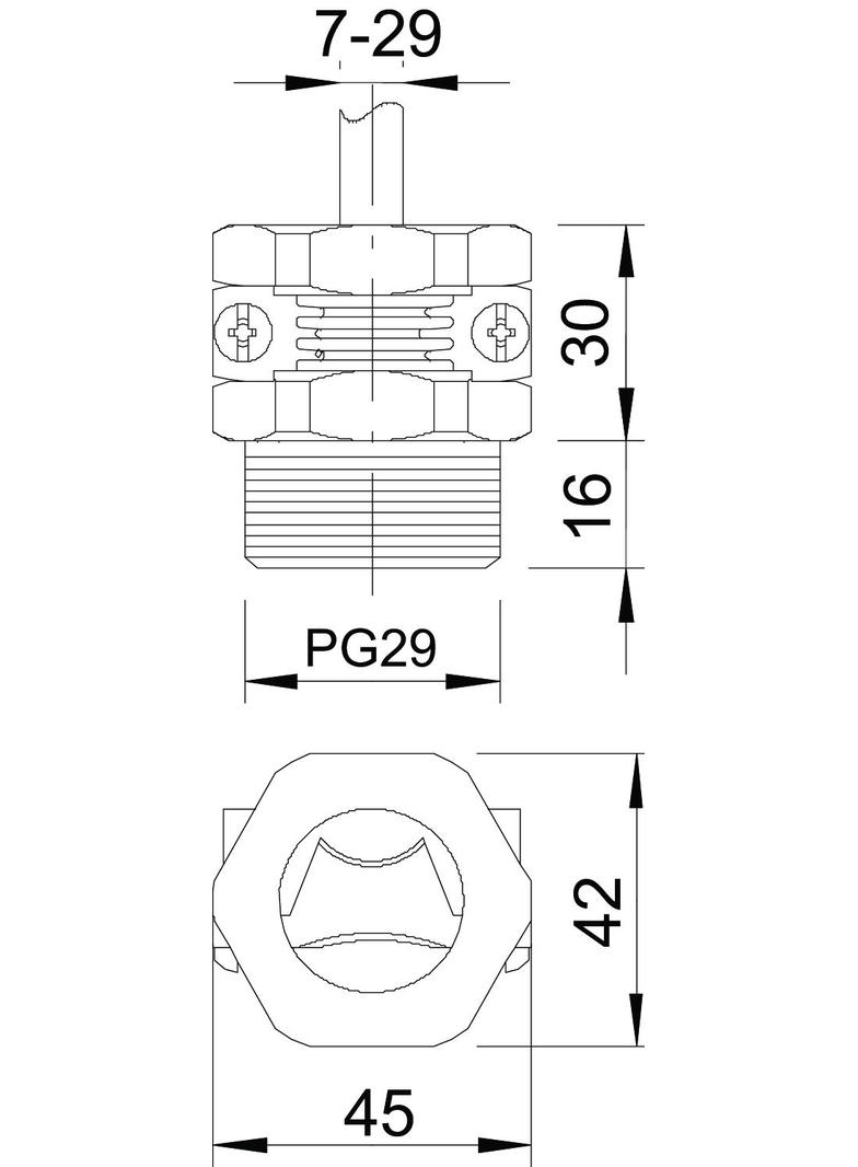 107/Z, TULEJA GWINT.DOCISK.PG29 POLSZ