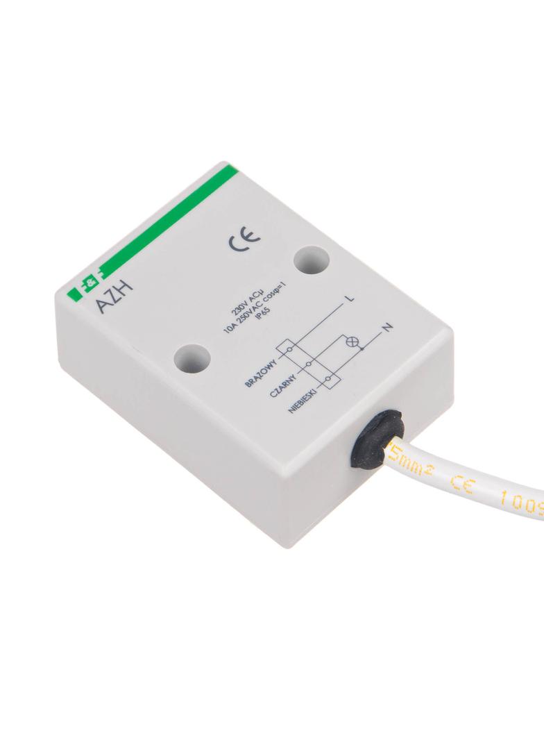 AUTOMAT ZMIERZCHOWY I=10A, OBUDOWA HERMETYCZNA, PRZEWÓD PRZYŁĄCZENIOWY 0,8M