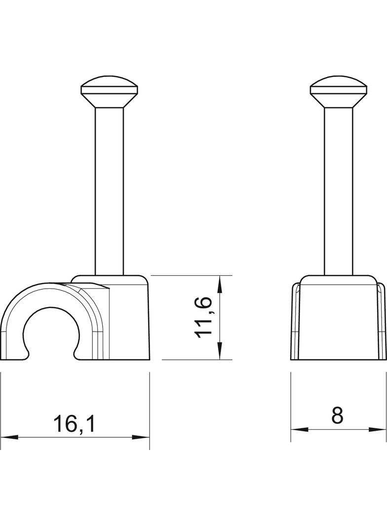 2009, KLIPSZY PRZYB.DO KABLA 9MM 200SZ