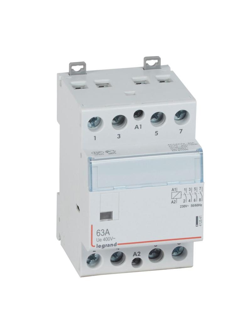 STYCZNIK MODUŁOWY SM 363 63A 230V 4NO, Legrand