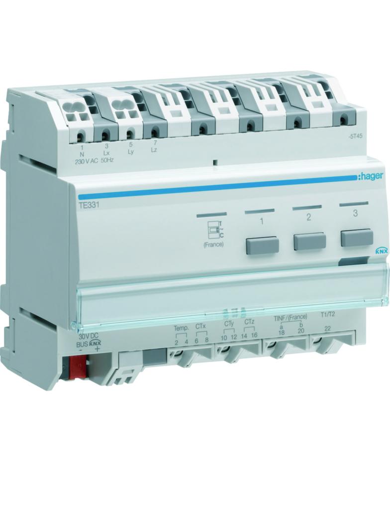 KNX system wskaźnik zużycia energii bez przekładników