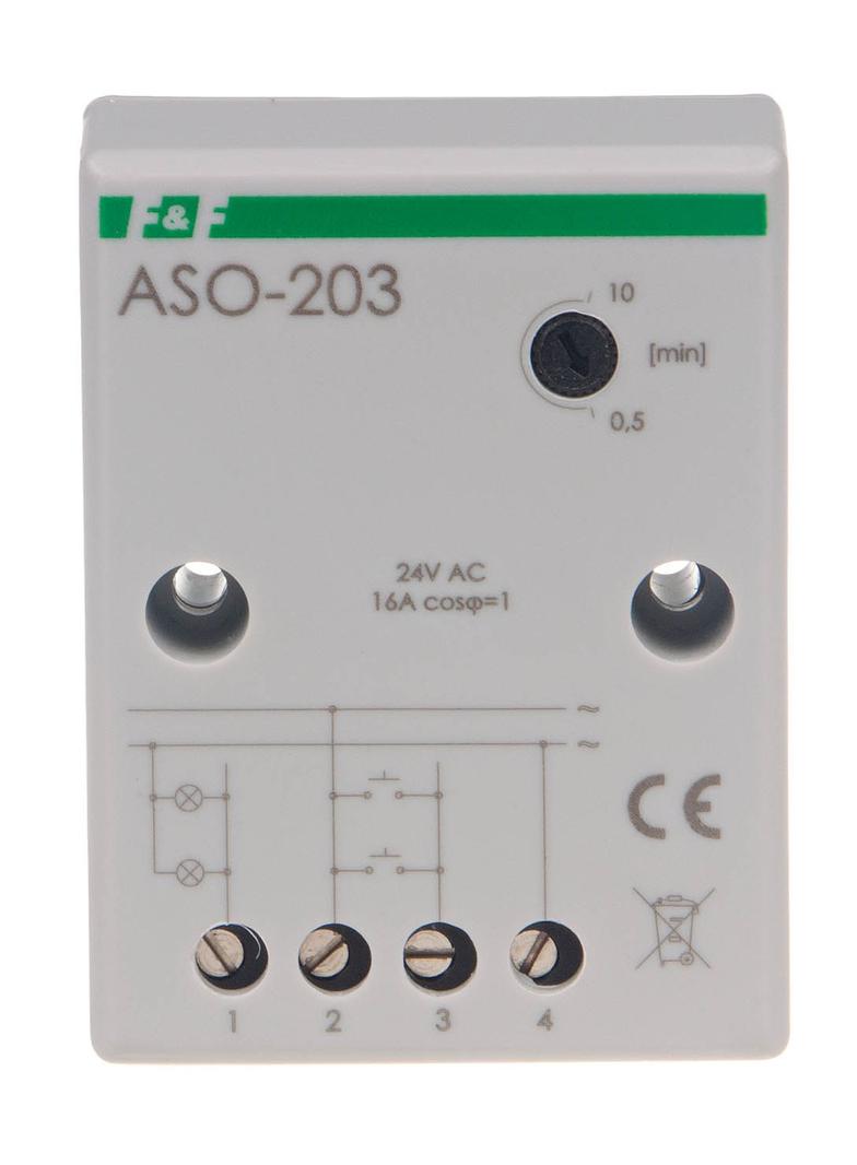 AUTOMAT SCHODOWY Z PRZECIWBLOKADĄ, UN=24V, I=16A , ZACISKI ŚRUBOWE