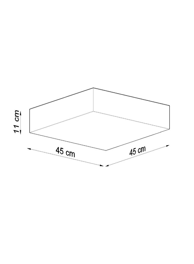 Plafon HORUS 45 szary
