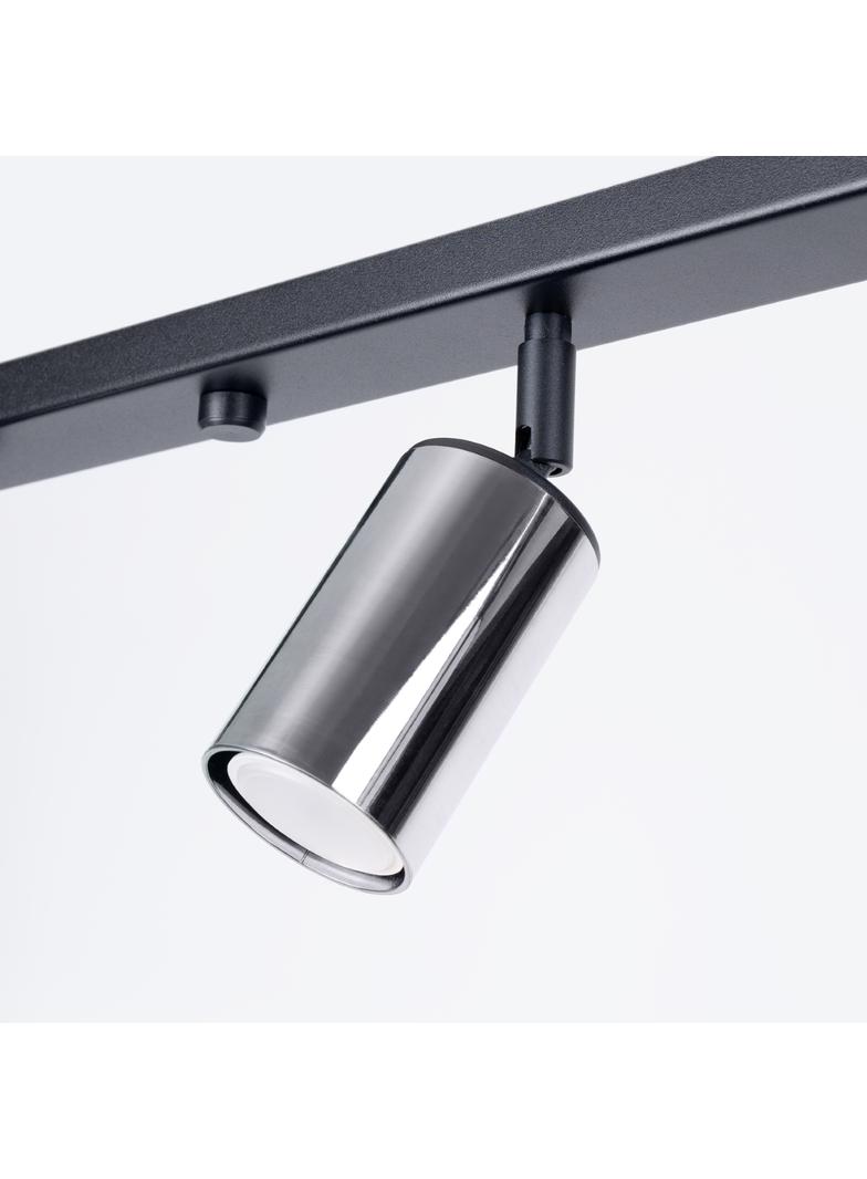 Plafon WINX 6L czarny/chrom