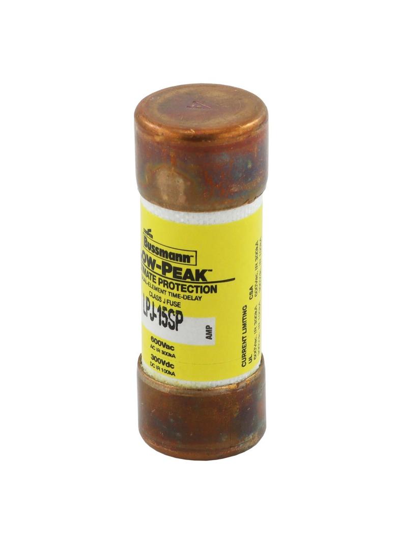 LOW-PEAK CLASS J T/D 15A 600VAC/300V Klasa J T/D LPJ-15SP EATON