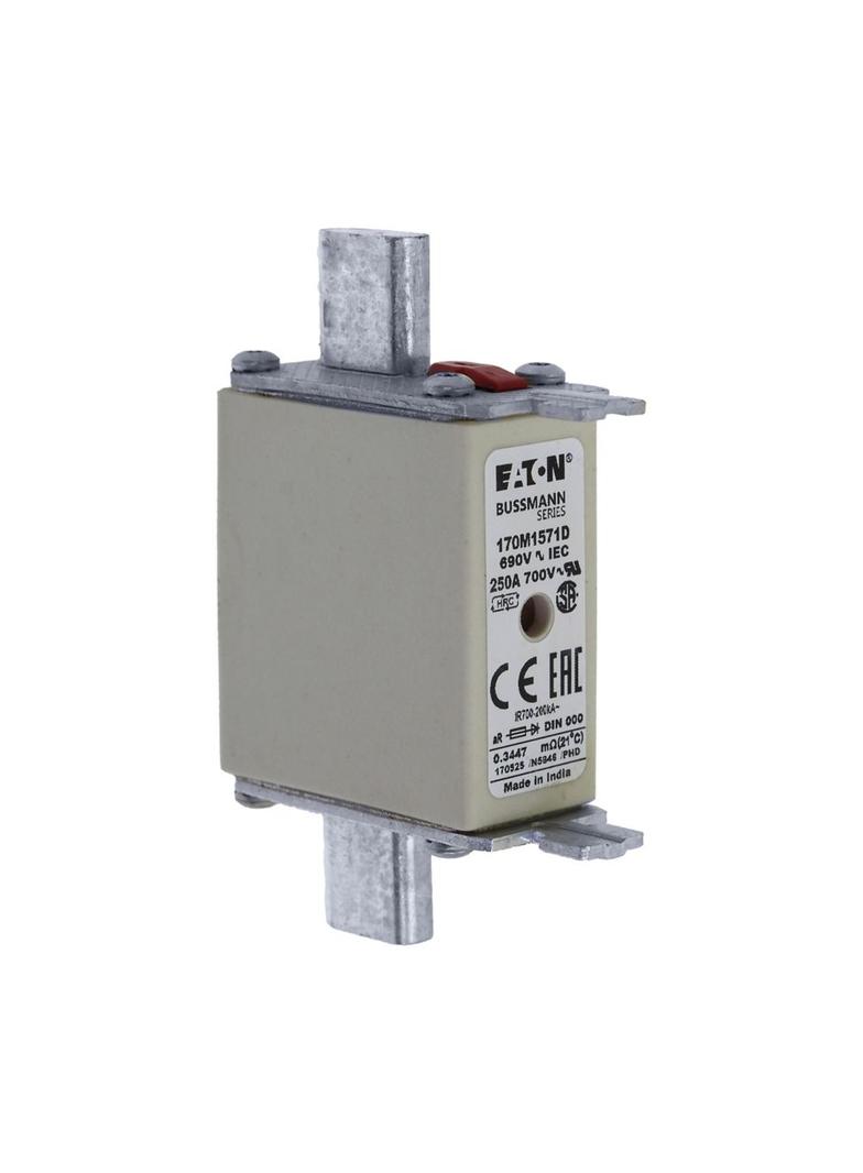 FUSE 250A 690V aR DIN 000 HSDNH Wkładka szybka 250A 690V aR DIN 000 podwójny wskaźnik 170M1571D EATO