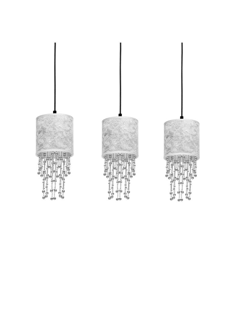 lampa wisząca Almeria 3xE27 srebrno/czarna MLP6435 Milagro