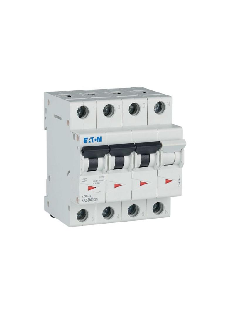 FAZ-D40/3N Wyłącznik nadprądowy 15kA D40A 3P+N 279002 EATON