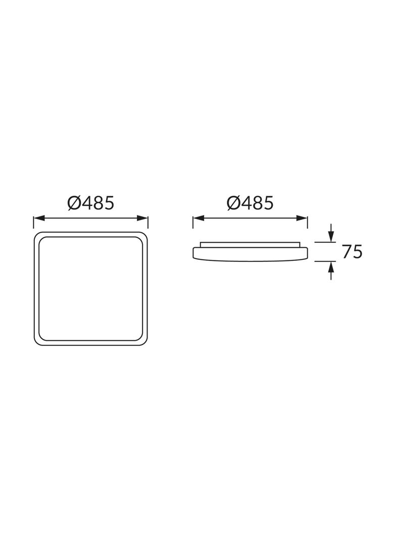 Plafoniera SMD LED WENA LED D 48W 04011 IDEUS