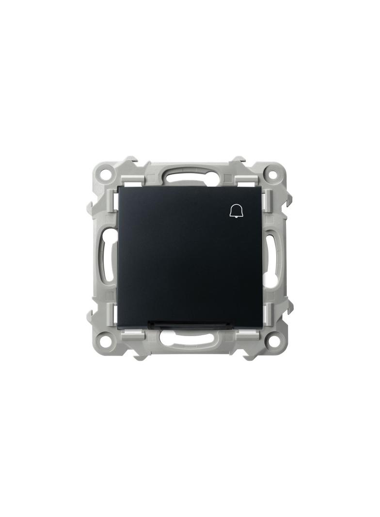 SZAFIR Łącznik zwierny  dzwonek  z podświetleniem niebieskim - kolor czarny metalik