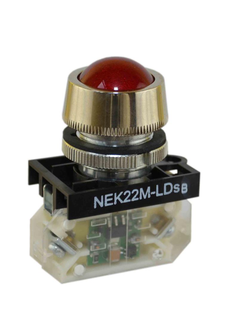 Lampka NEK22MLDSB 24-230V czerwona