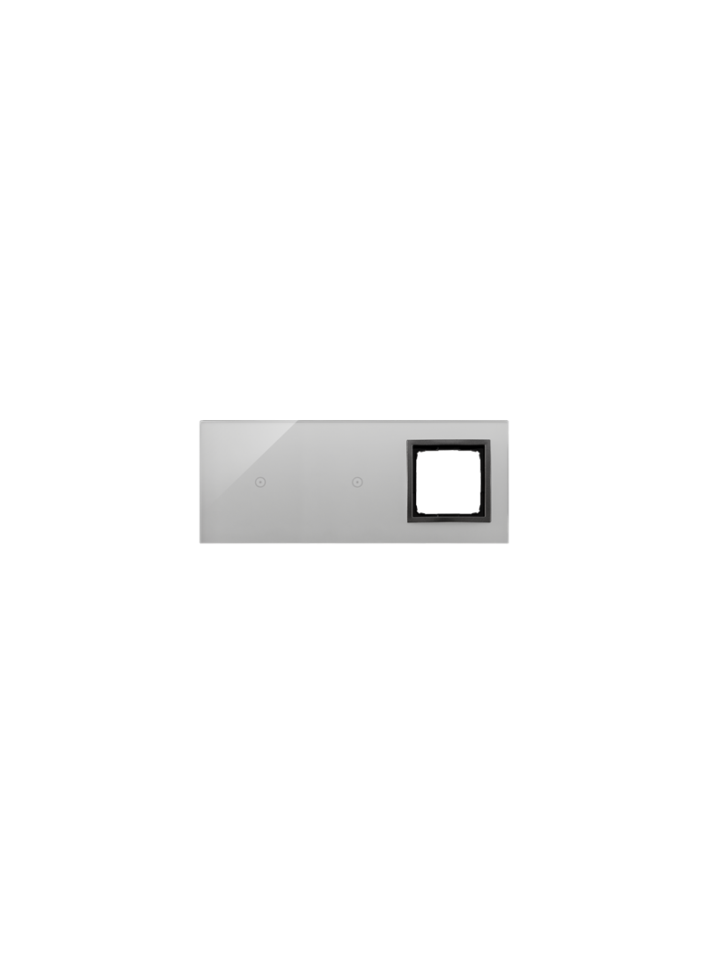 Simon 54 Touch Panel dotykowy S54 Touch 3 moduły 1 pole dotykowe + 1 pole dotykowe + 1 otwór na osprzęt S54 burzowa chmura DSTR3110/72 KONTAKT