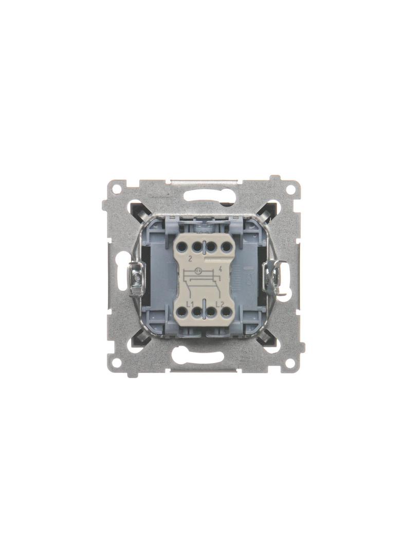 Simon 54 Łącznik krzyżowy z podświetleniem LED bez piktogramu 10A 250V szybkozłączka antracyt DW7L.01/X/48 KONTAKT
