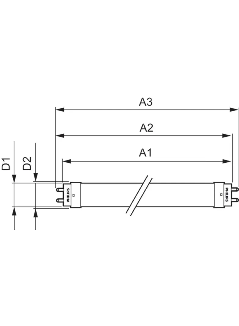 Tuba LED Ecofit HO 9W=18W 900lm 6500K barwa zimna LEDtube 600mm 865 T8 Tuby LED PHILIPS