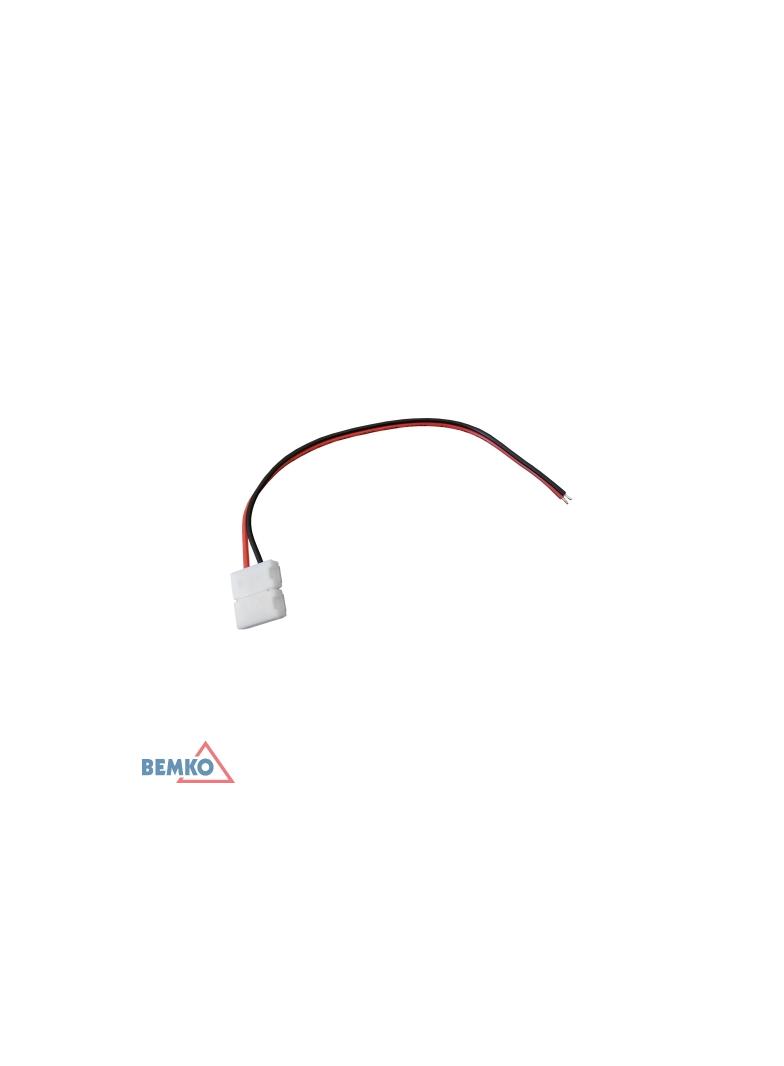 ZŁĄCZKA LED Z PRZEWODEM 1-STRONNA 8MM 3528